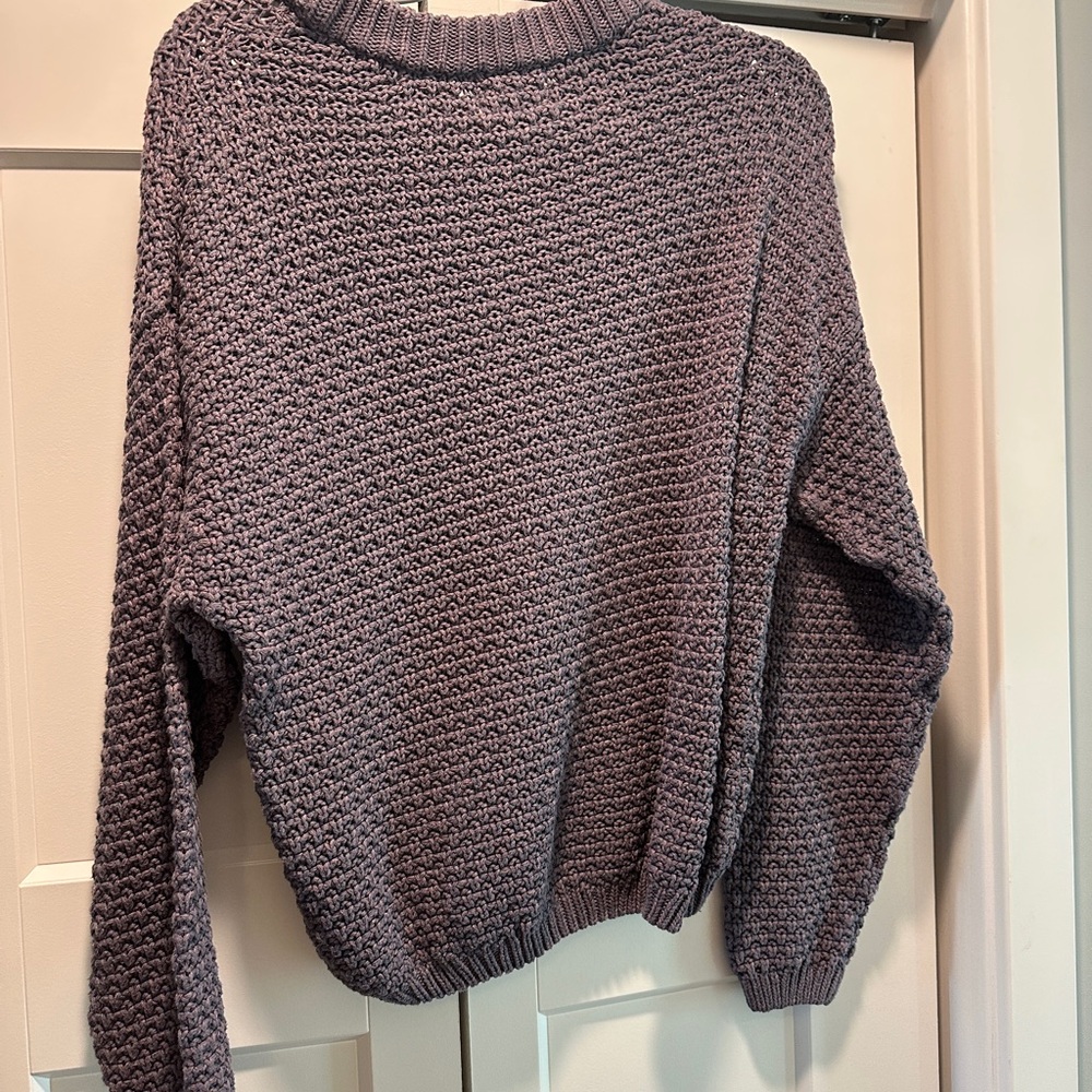 Purple Heathered Sweater - Picture 3 of 3